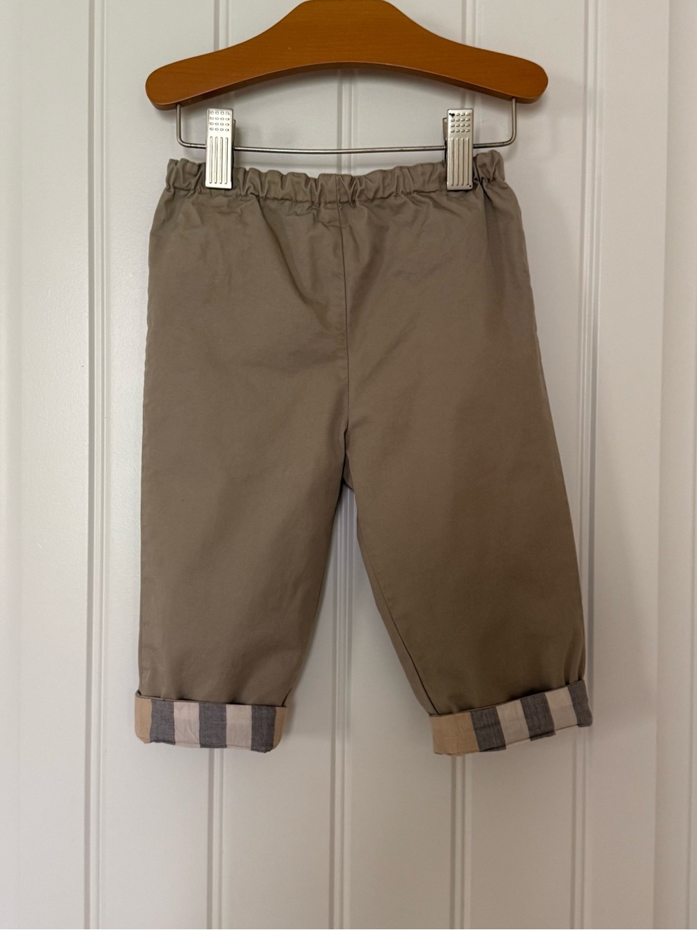 Burberry Baby Reversible Pants | Size 12M